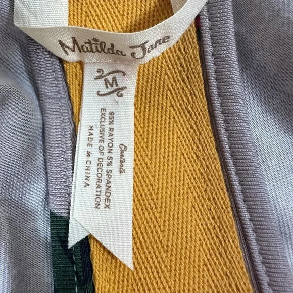 Matilda Jane I am a dreamer gray floral swing dress size medium - Picture 8 of 8